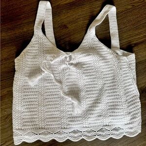 Crochet cropped tank size small